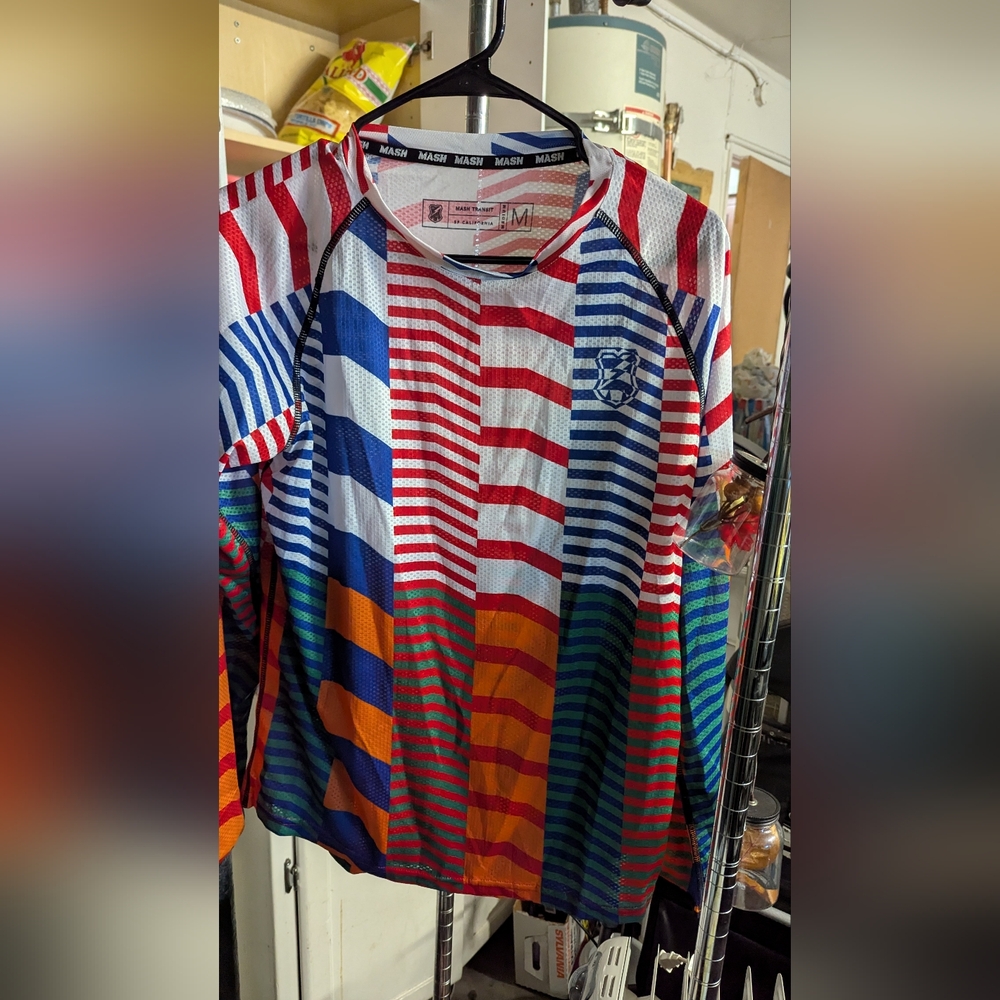 Striped MASH Tech Tee